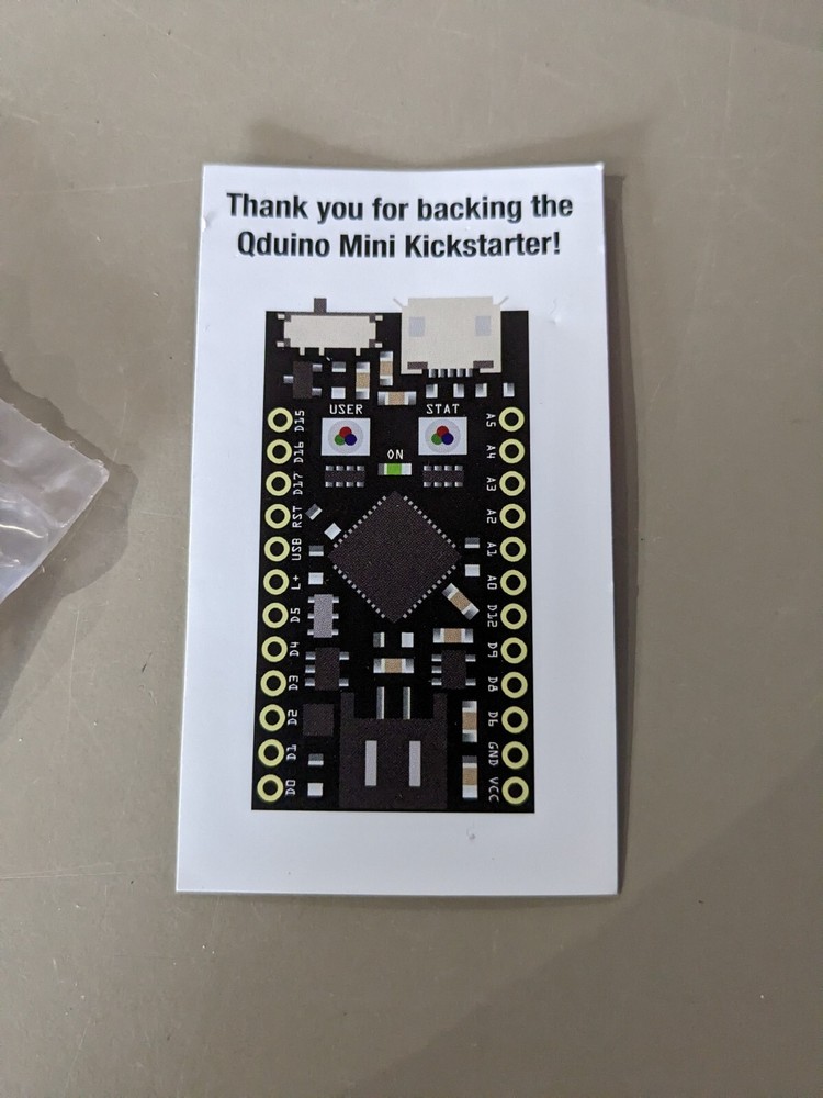 4x Qduino Mini Arduino Dev Board Kickstarter !Charity!