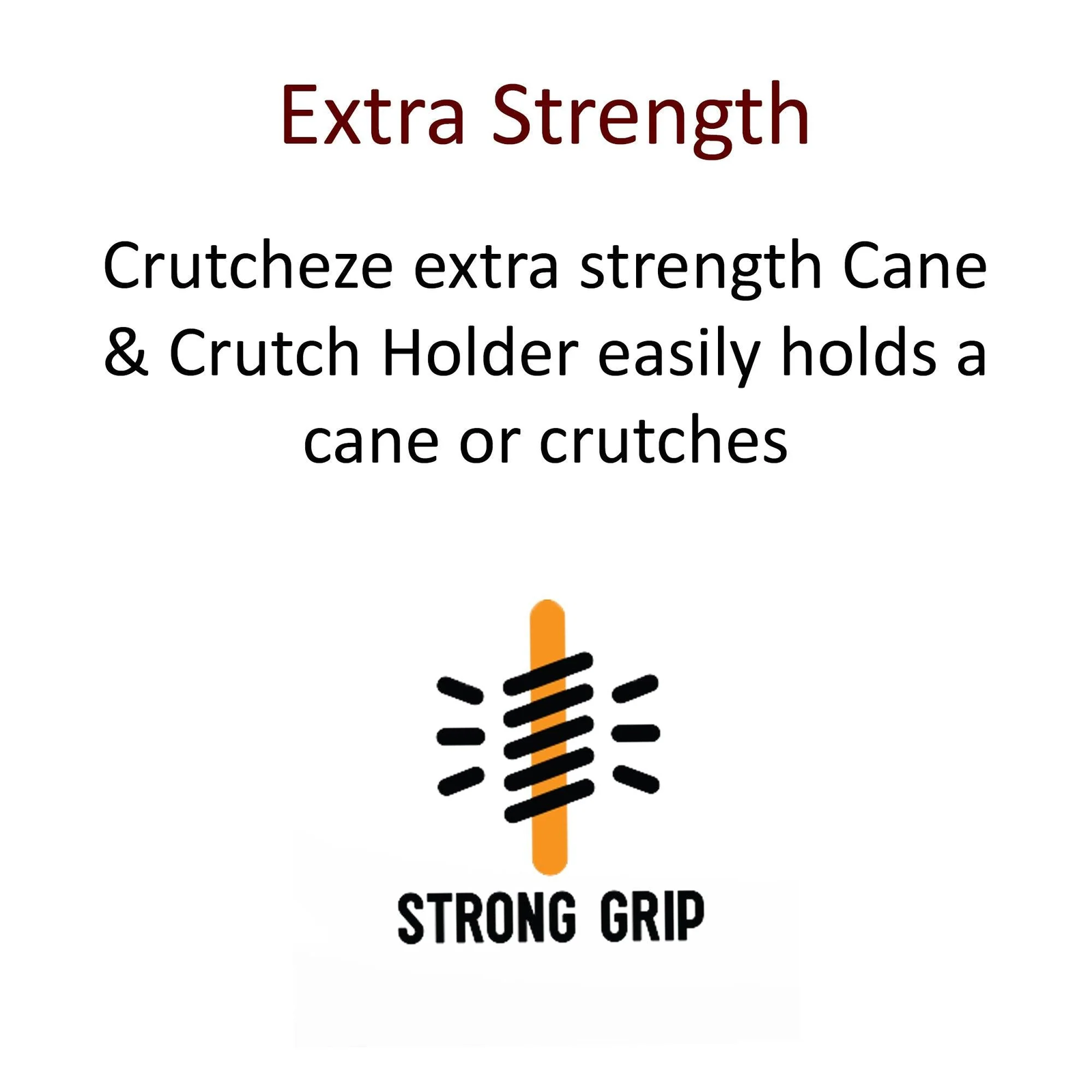 Cane Holder for Walker & Rollator - Cane Accessories for Mobility Scooter - 3 Pa