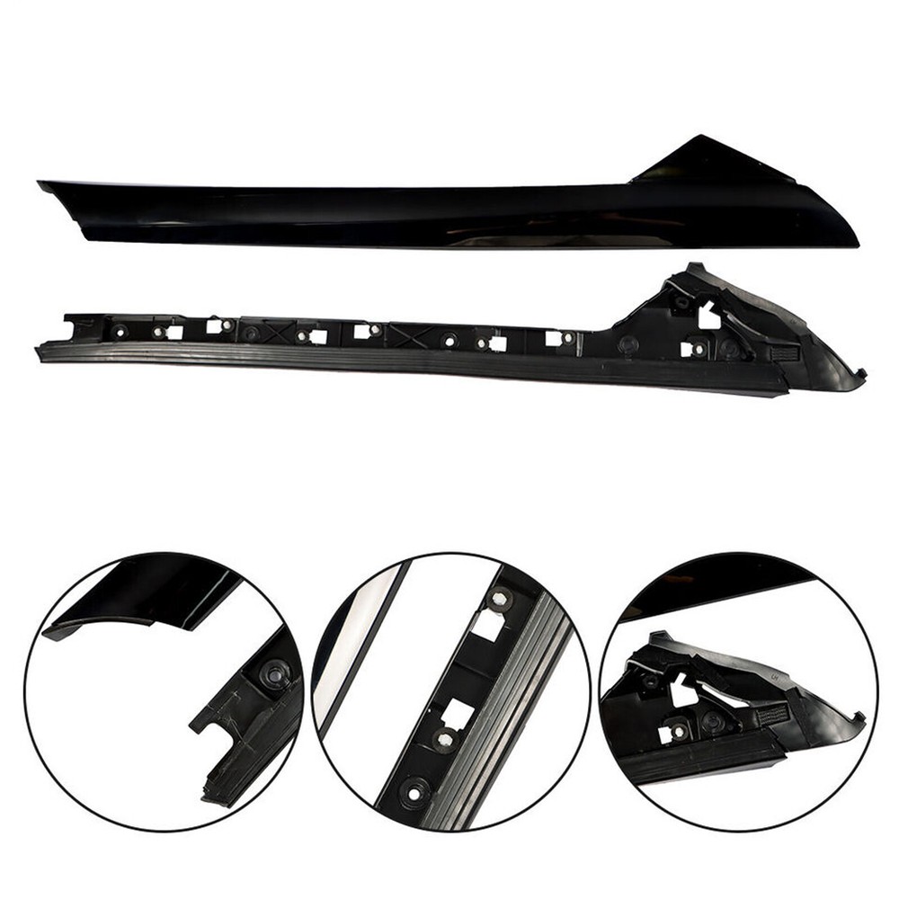 Left Side Windshield A-Pillar Molding INNER OUTER Trim For Ford Explorer 2011-19