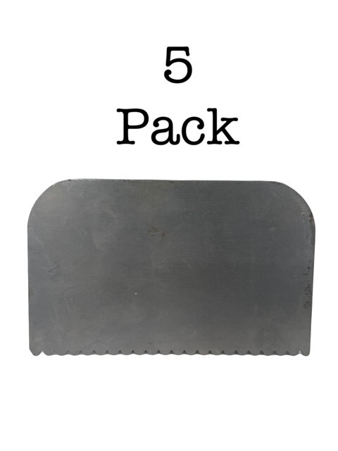 ADHESIVE PUDDY SPREADER 6" METAL 5-PACK