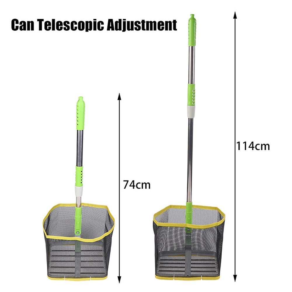 Table Tennis Ball Picker Adjustable Pickup Retractable Container Picking Net