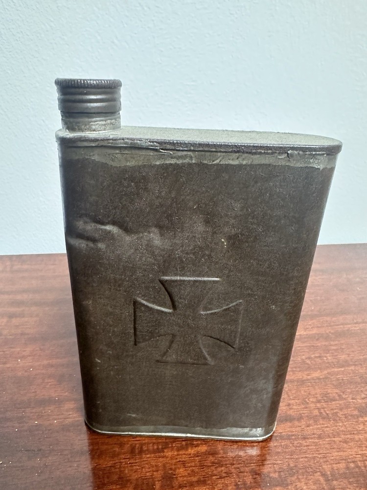 Rare WWI German Flask With Iron Cross
