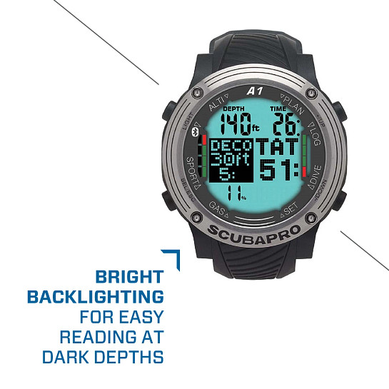 ScubaPro Aladin A1 Dive Computer - Wrist Mount (05.064.101)