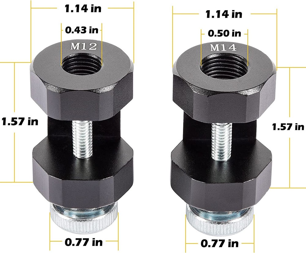 12mm & 14mm Engine Spark Plug Caliper Universal Spark Plug Gap Tool Gapper Kit