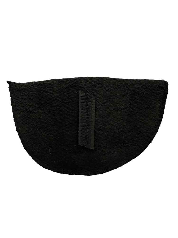 Vintage 90s Hook and Loop Black SHOULDER PADS For Sewing Projects