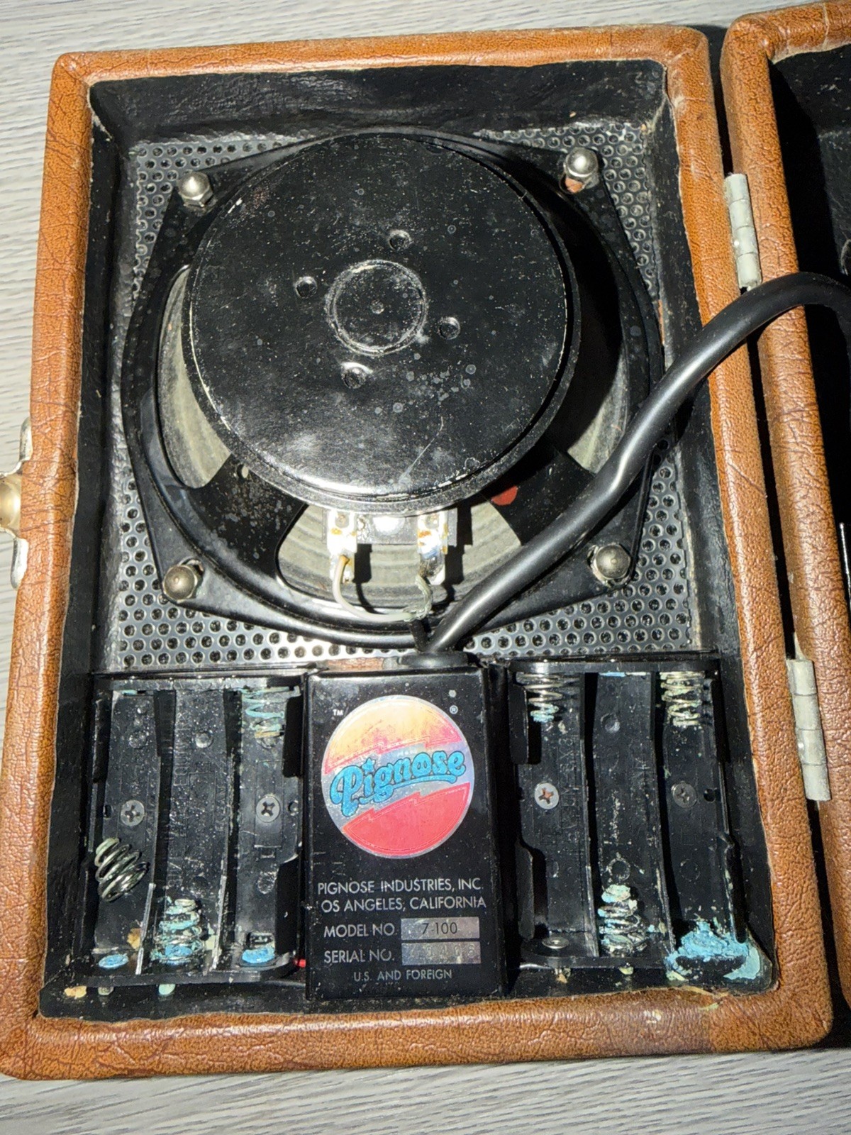 Pignose 7-100 Vintage Portable Guitar Amp Japan Working Tested Clean EXC