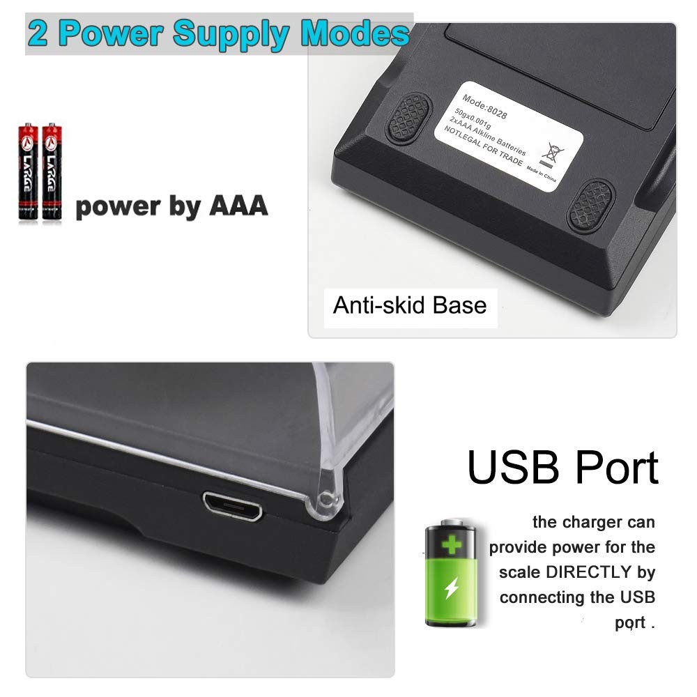 Milligram Scale with USB Supply, Reloading Scale 100 x 0.001g, High Precision...