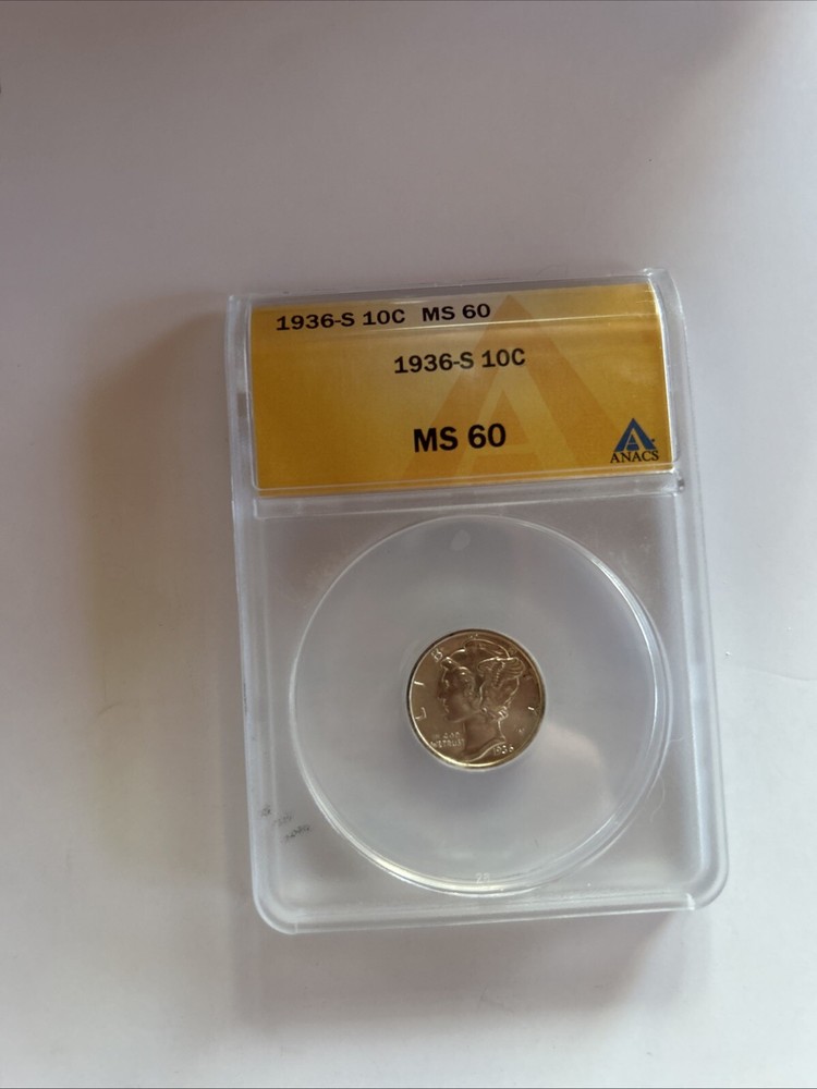 1936-S Mercury Dime 10-C