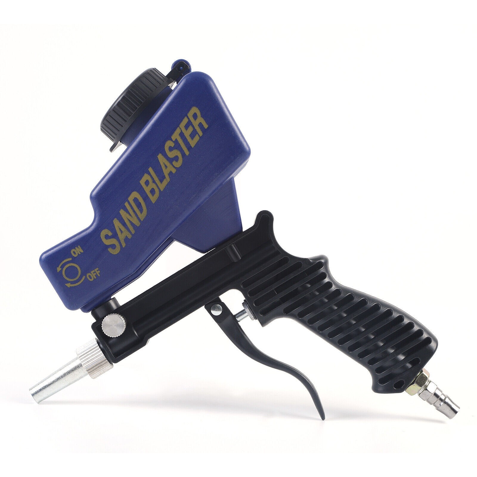 Hand Held Portable Media Spot Sand Blaster Gun Air Gravity Feed Rust Remover Kit