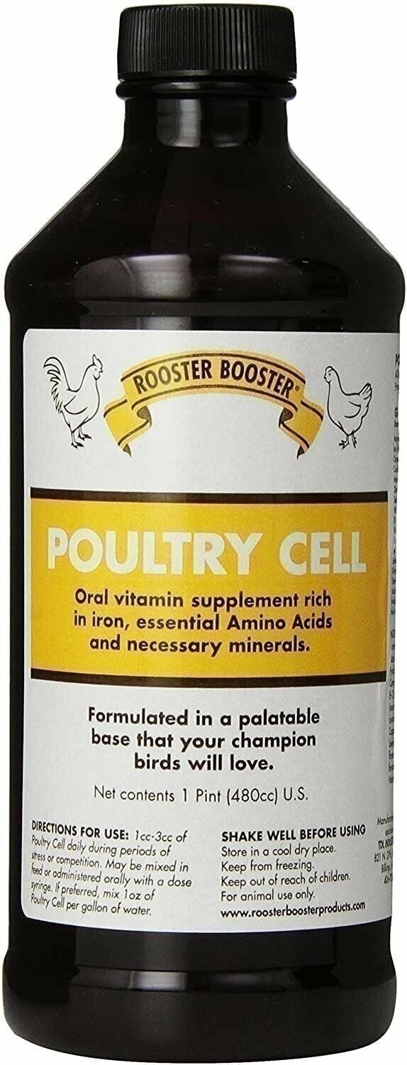 Rooster Booster Poultry Cell Bird Vitamin Supplement 16oz