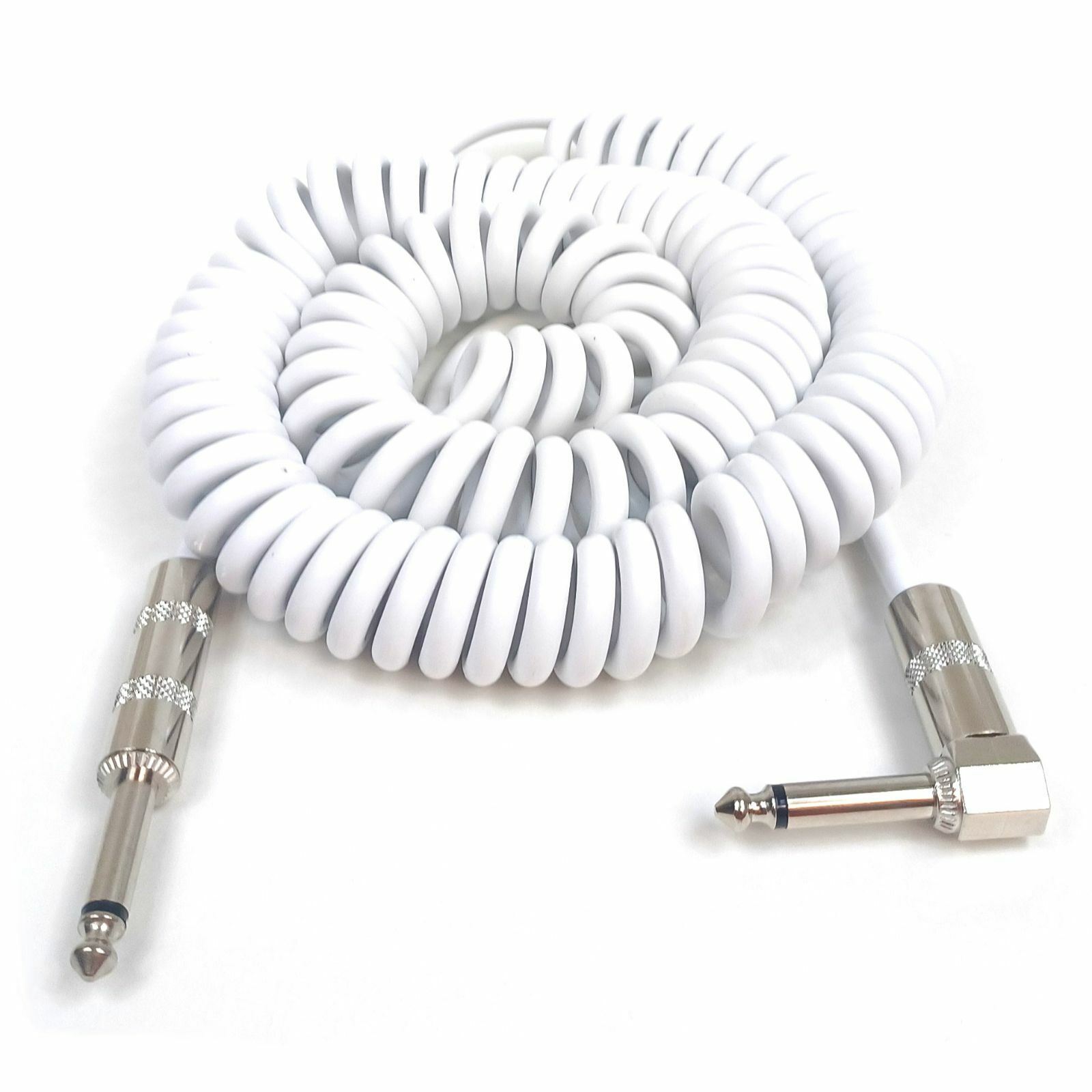 Perfektion PM204-WH Vintage Coiled 20 ft. Guitar and Instrument Cable, White