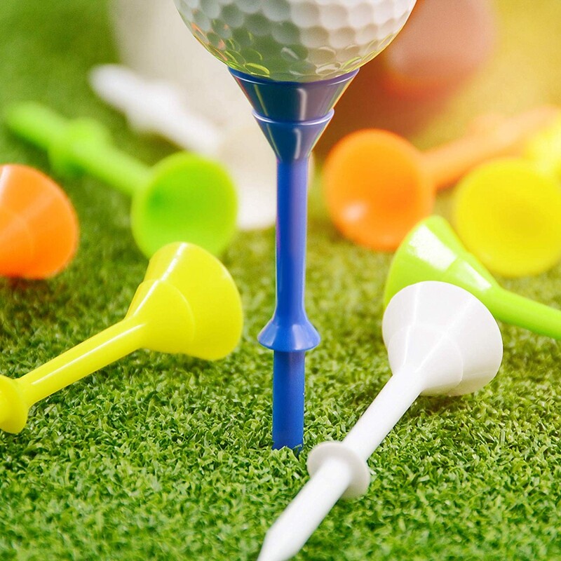 Golf Tees Durable Plastic 3-1/4" Big Cup Golfer Training Aid Tools 83mm 30 Pack