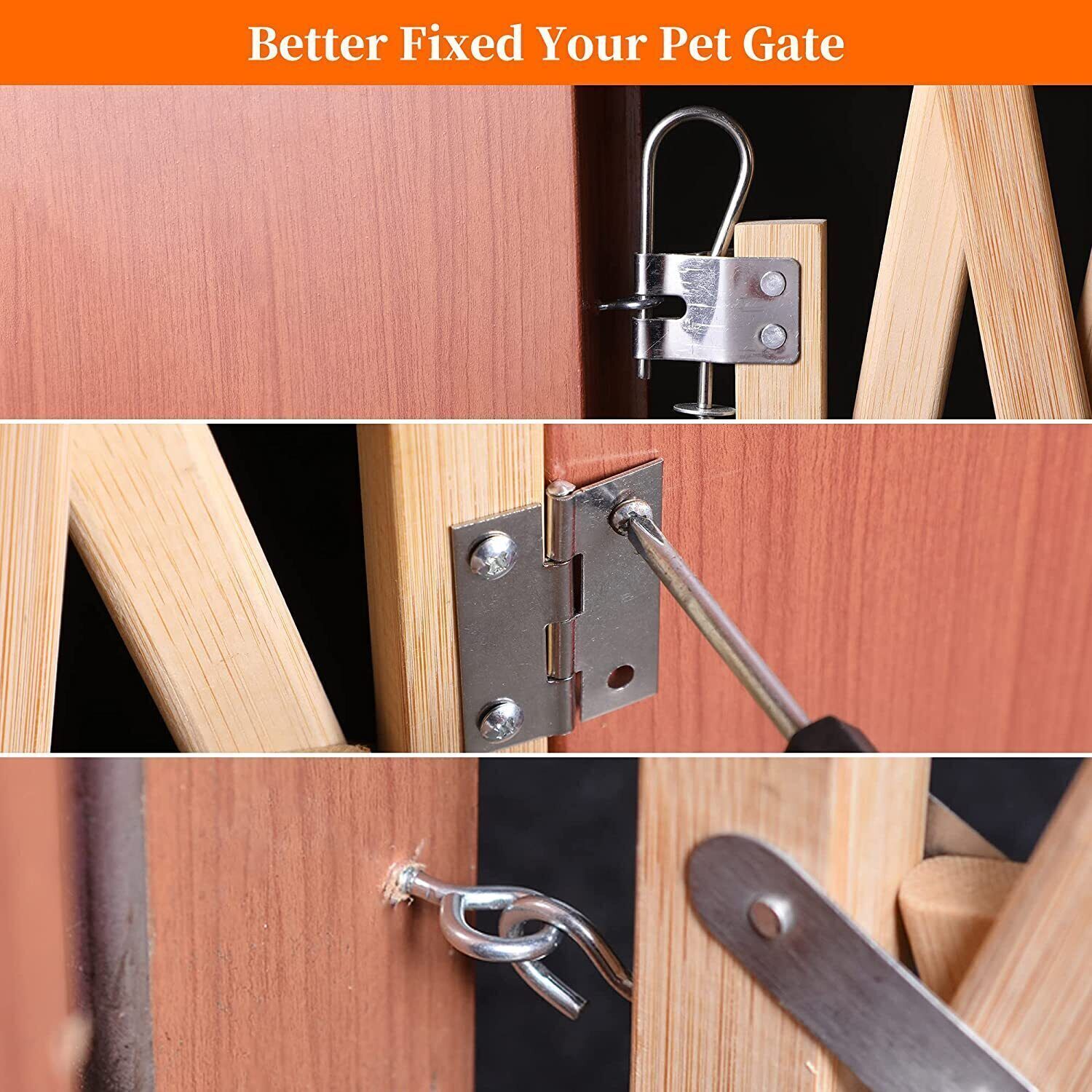 Expandable Accordion Baby Gate Wooden Pet Folding Fence Isolation ProtectionGate