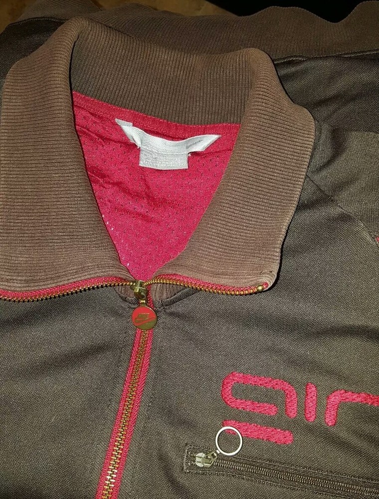NIKE FULL ZIP MESH LINED ATHLETIC JACKET SIZE XL
