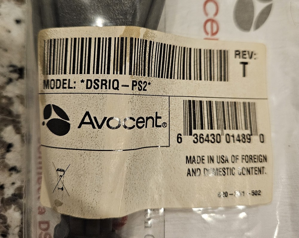 New AVOCENT DSRIQ-PS2 Server Interface Module PS/2 Cable Adapter