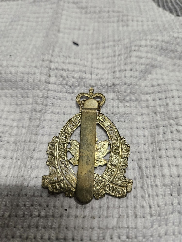 Canadian Army Cap Badge Bc
