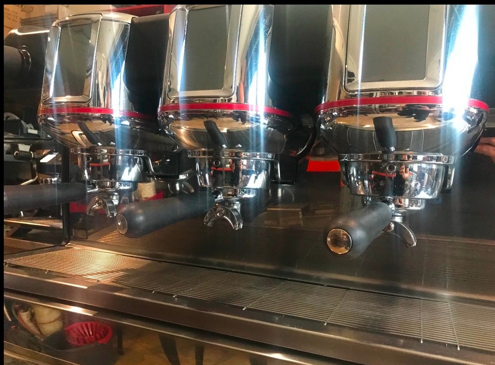 La Cimbali serviced 3 group multi boiler professional espresso machine