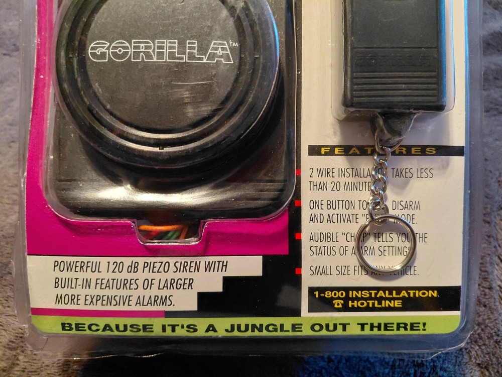 GORILLA Remote Control Auto Alarm with remote control part #007