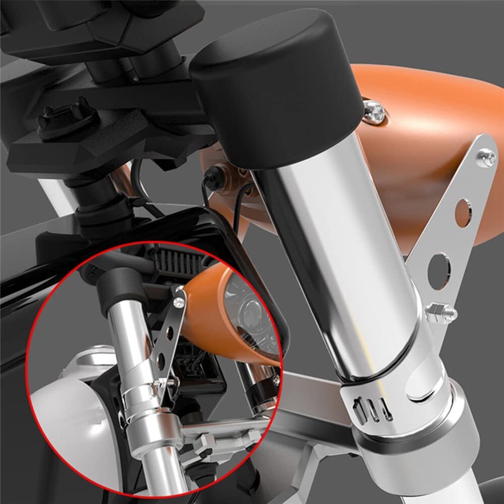 Chrome Universal Headlight Mount Bracket Fork Clamp Holder For Harley 28mm-34mm
