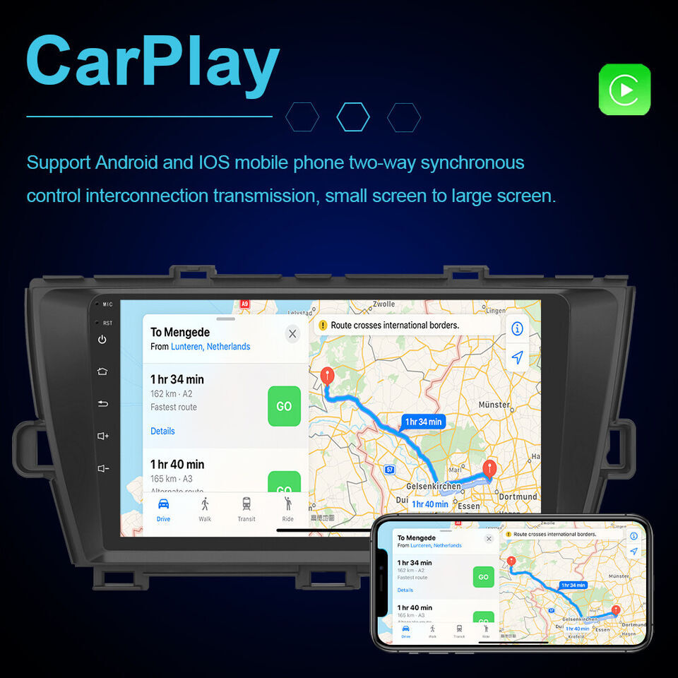 9in 64GB For Toyota Prius 2010-2015 Android 13 Carplay Auto Stereo Radio GPS Nav