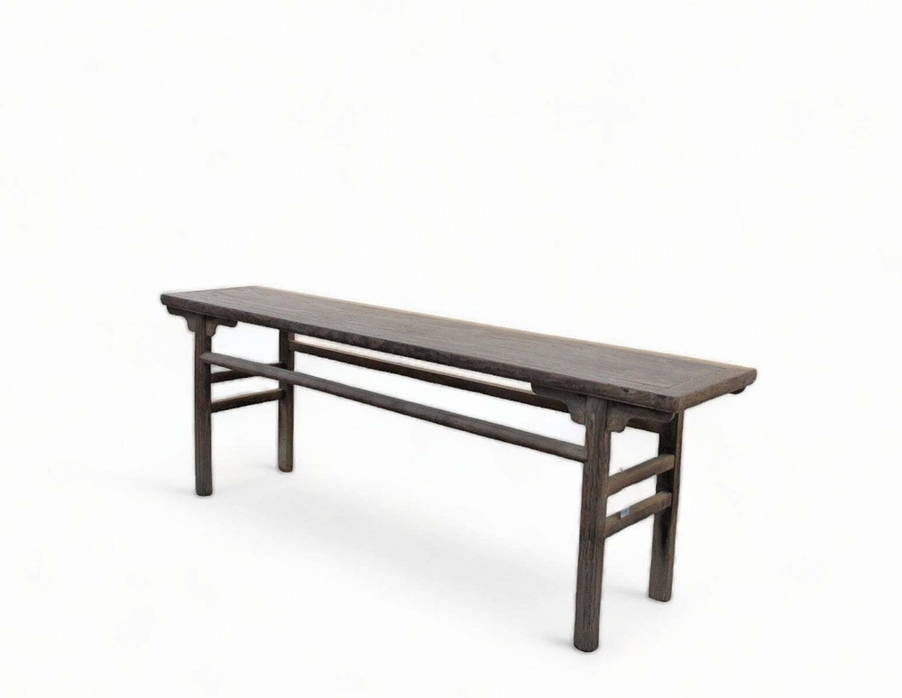Simple and Rustic Elm Console Table