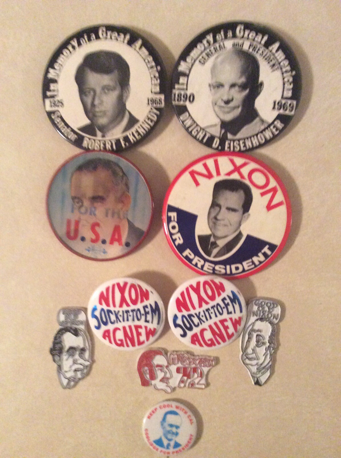 Political Buttons --Choose 1 or More-- (Nov21-174)