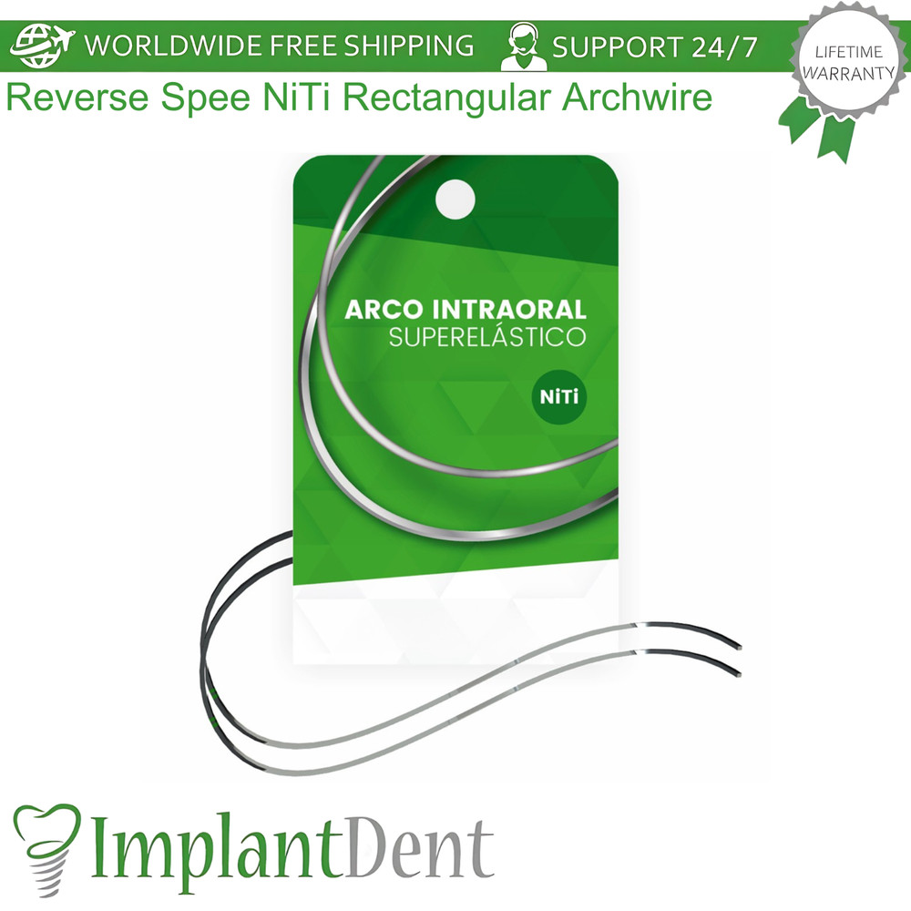 Reverse Spee NiTi Rectangular Dental Archwire 0rthodontic Alignment And Rotation