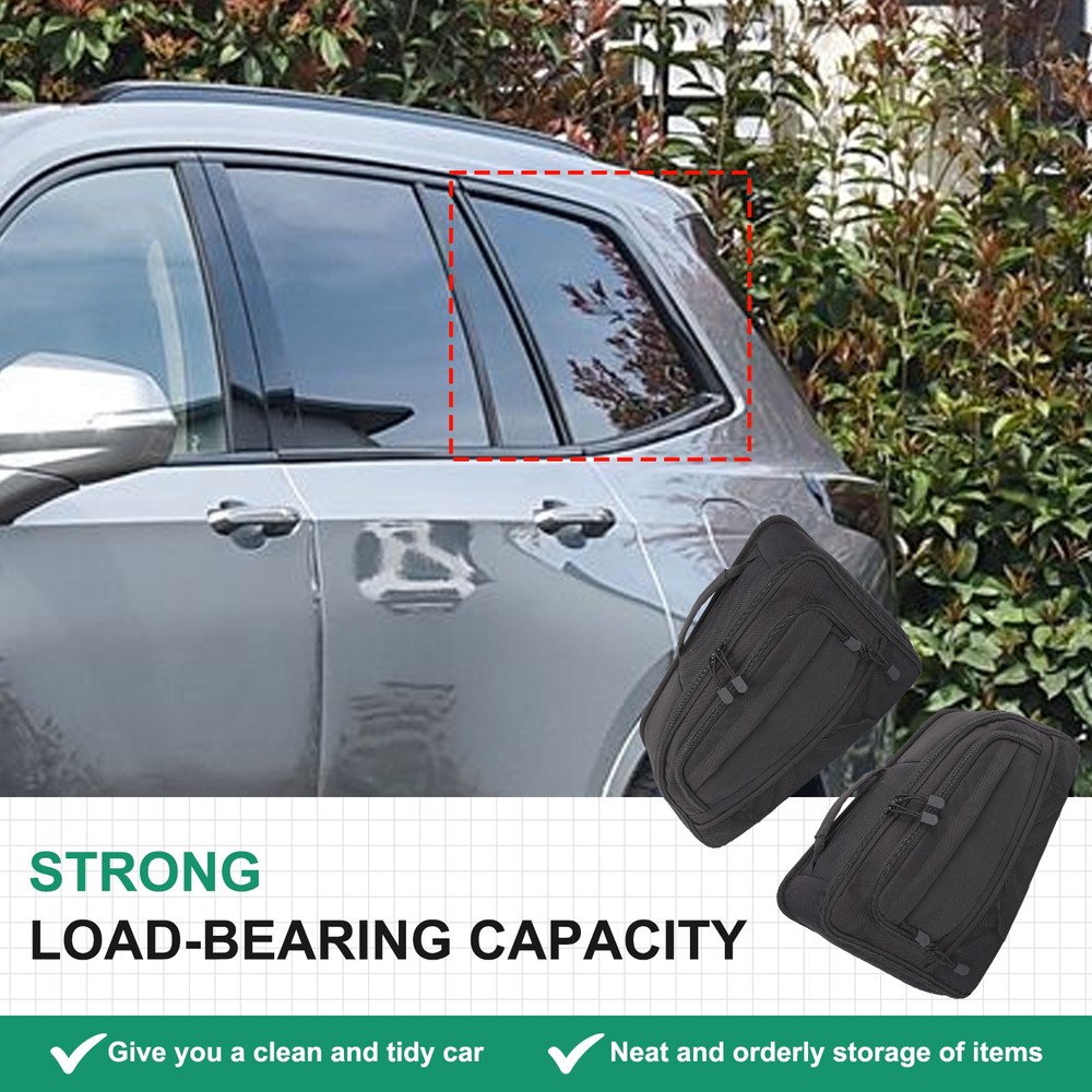 2PCS Black Tailgate Window Package Bag For Cadillac XT6 2020+