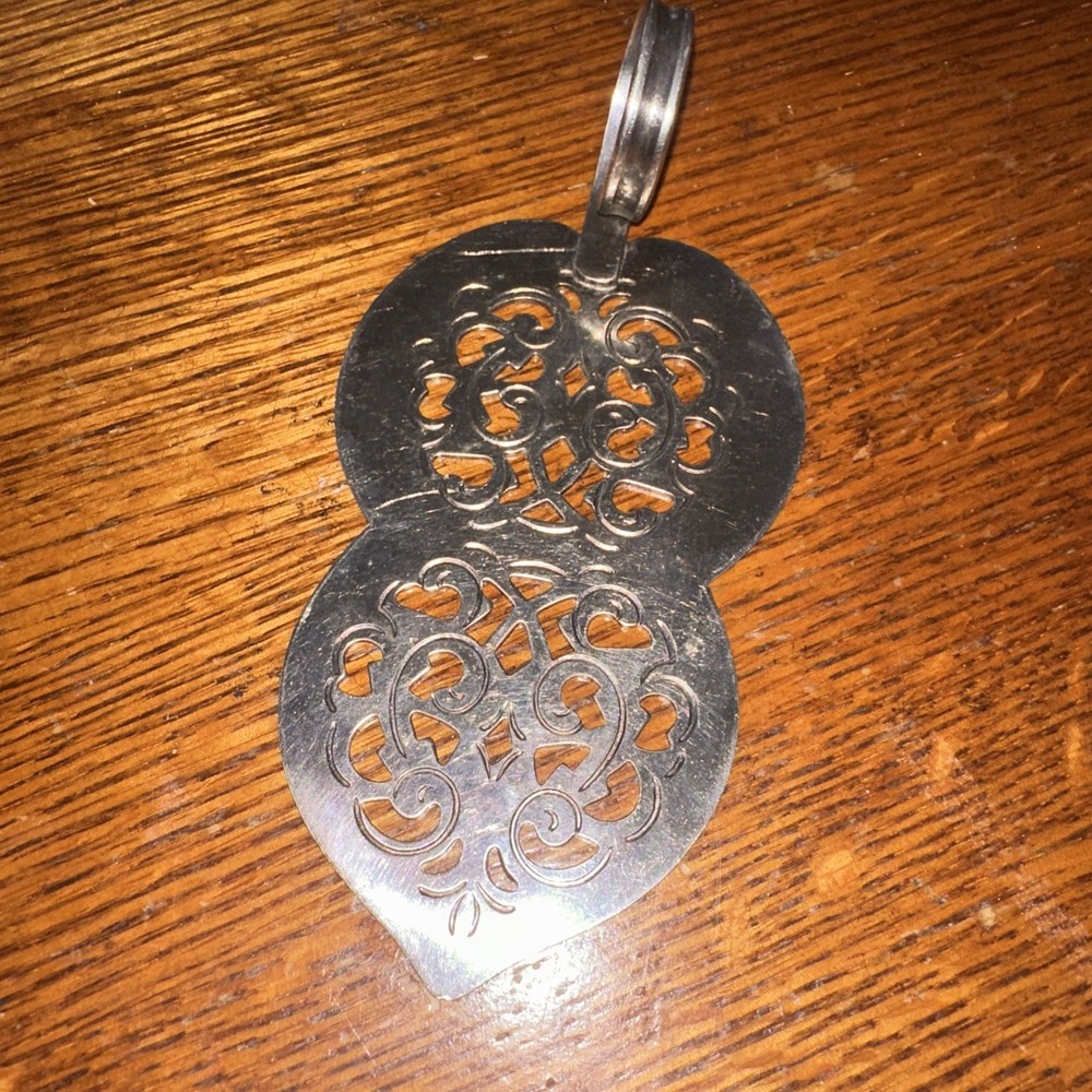 Vintage Denmark Silver Plated Dessert Pastry Pie Cake Server Finger Loop