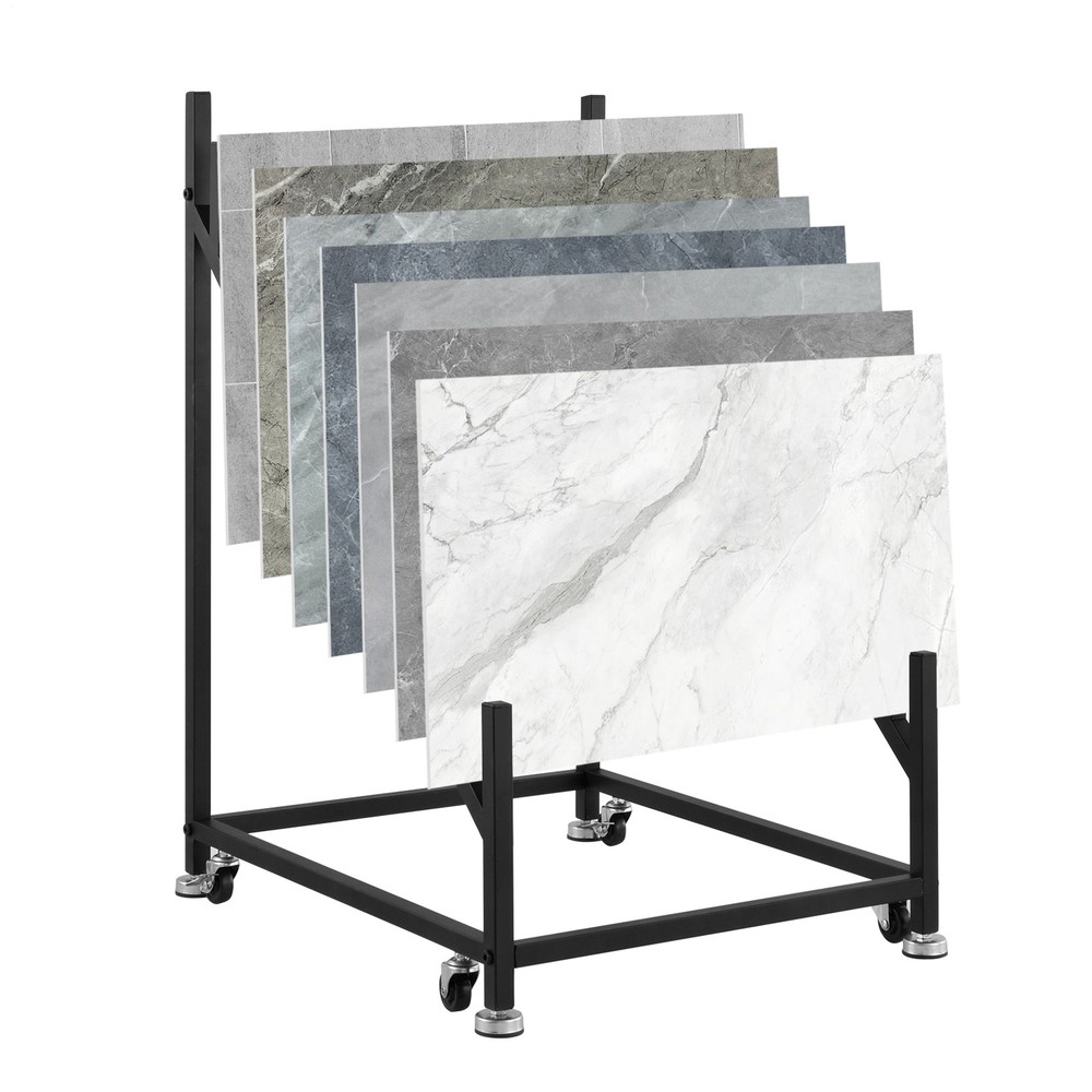 Tile Sample Display Rack, 12-Tier Floor Tile Display Storage Organizer Rack