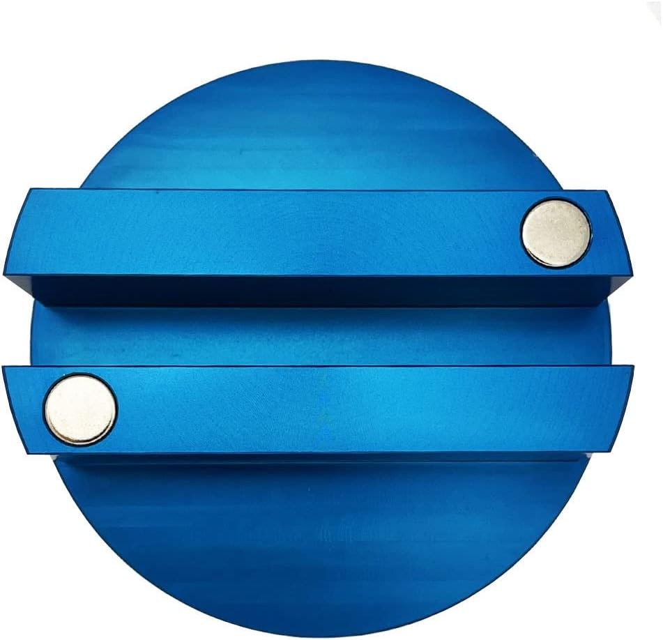 Jack Pad Slotted - Universal Magnetic, Frame Rail Protector 75mm-blue
