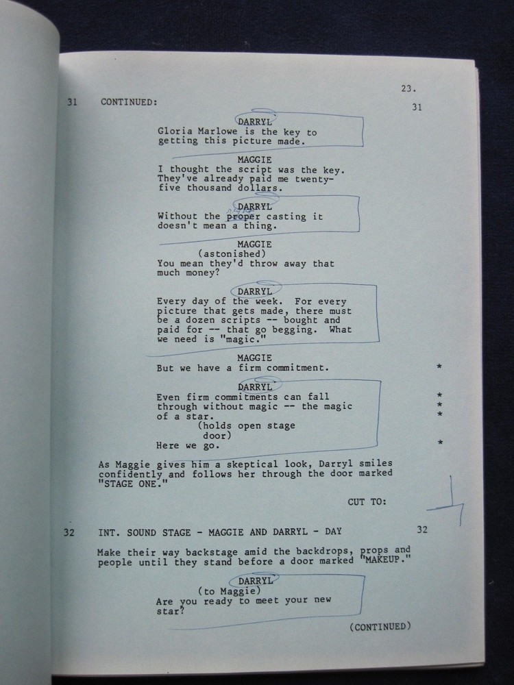 ORIGINAL TV Script FALCON CREST Love Honor & Obey BRADFORD DILLMAN'S Copy &Notes