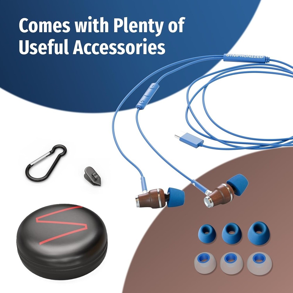 Symphonized NRG C Premium Earphones for iPhone 15, 16 & Android & USB C Devices