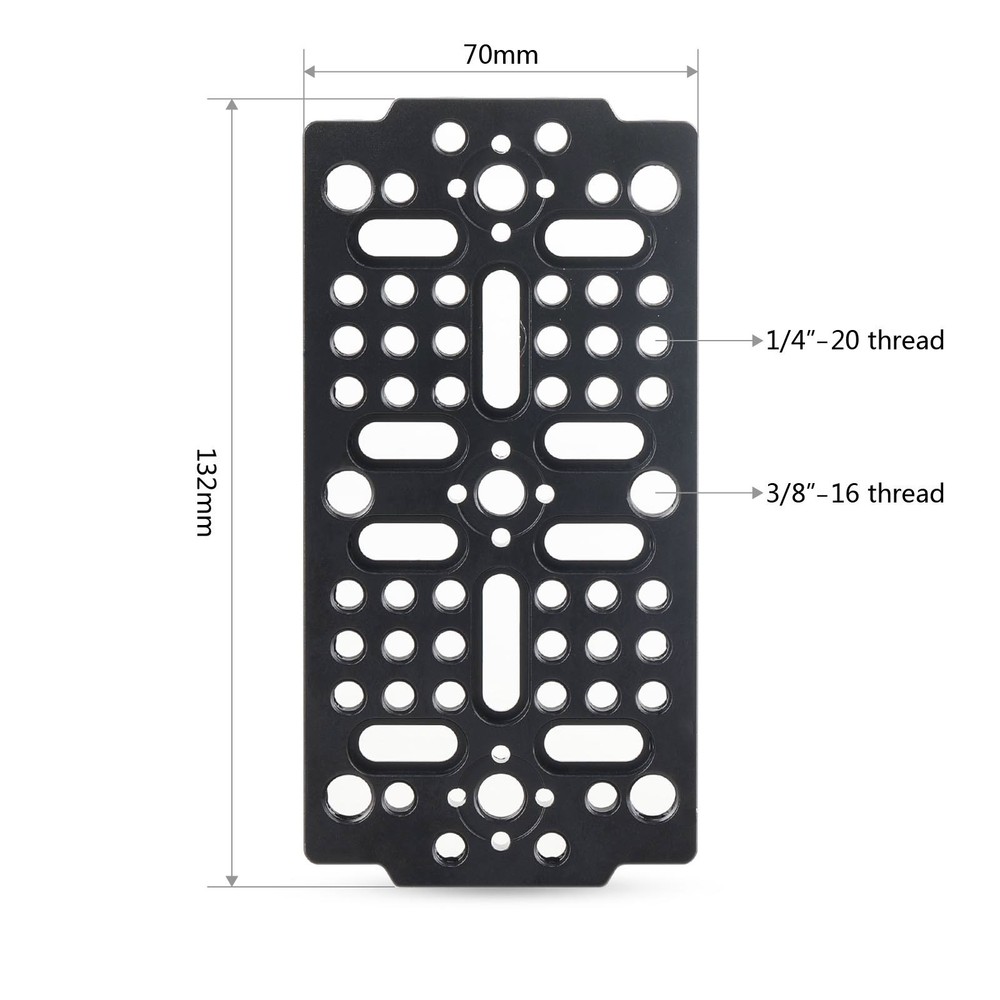 SmallRig Multi-Functional Cheese Plate with 1/4 3/8 Threads, Baseplate