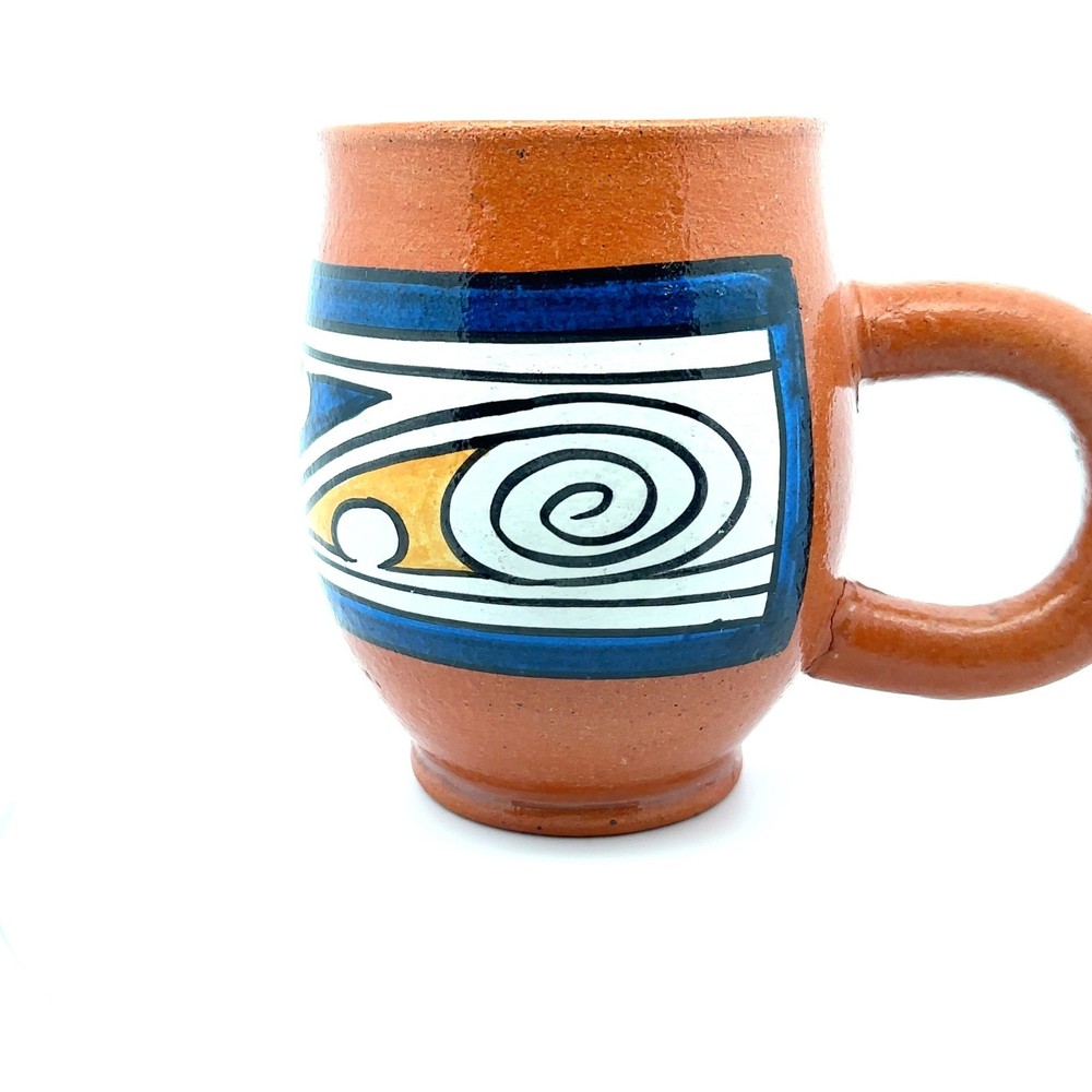 Panama Coffee Cup Pottery Hand-Painted