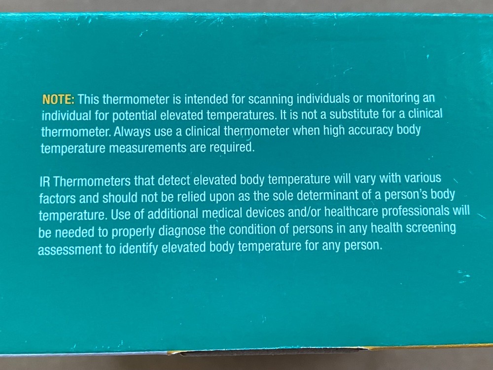 Extech Instruments Non-Contact Forehead IR Thermometer (IR200) New In Box
