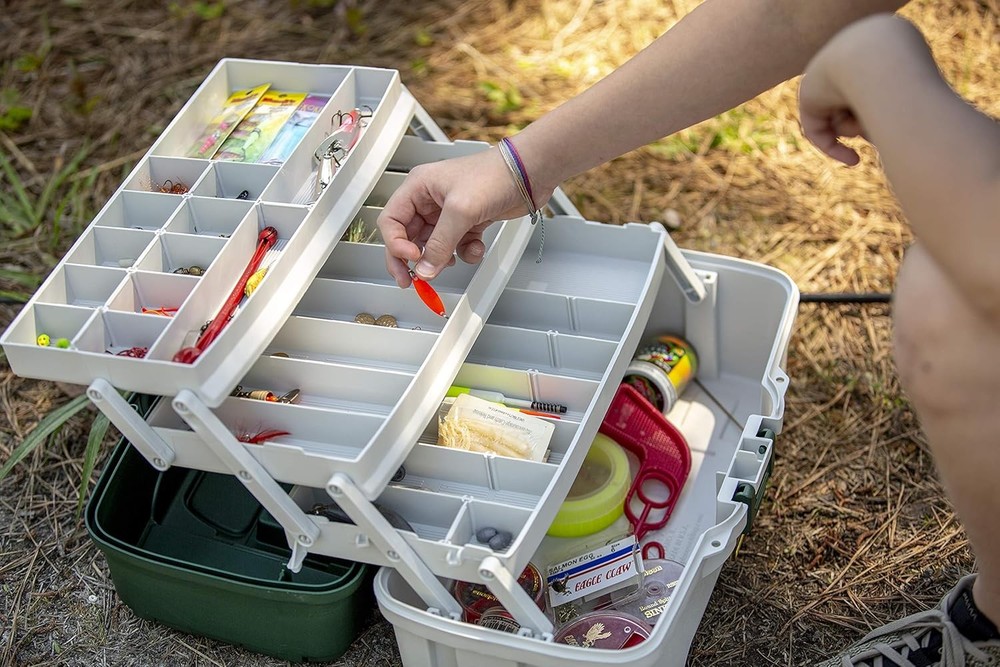 3 Disc Tackle Box with Double Top Entry