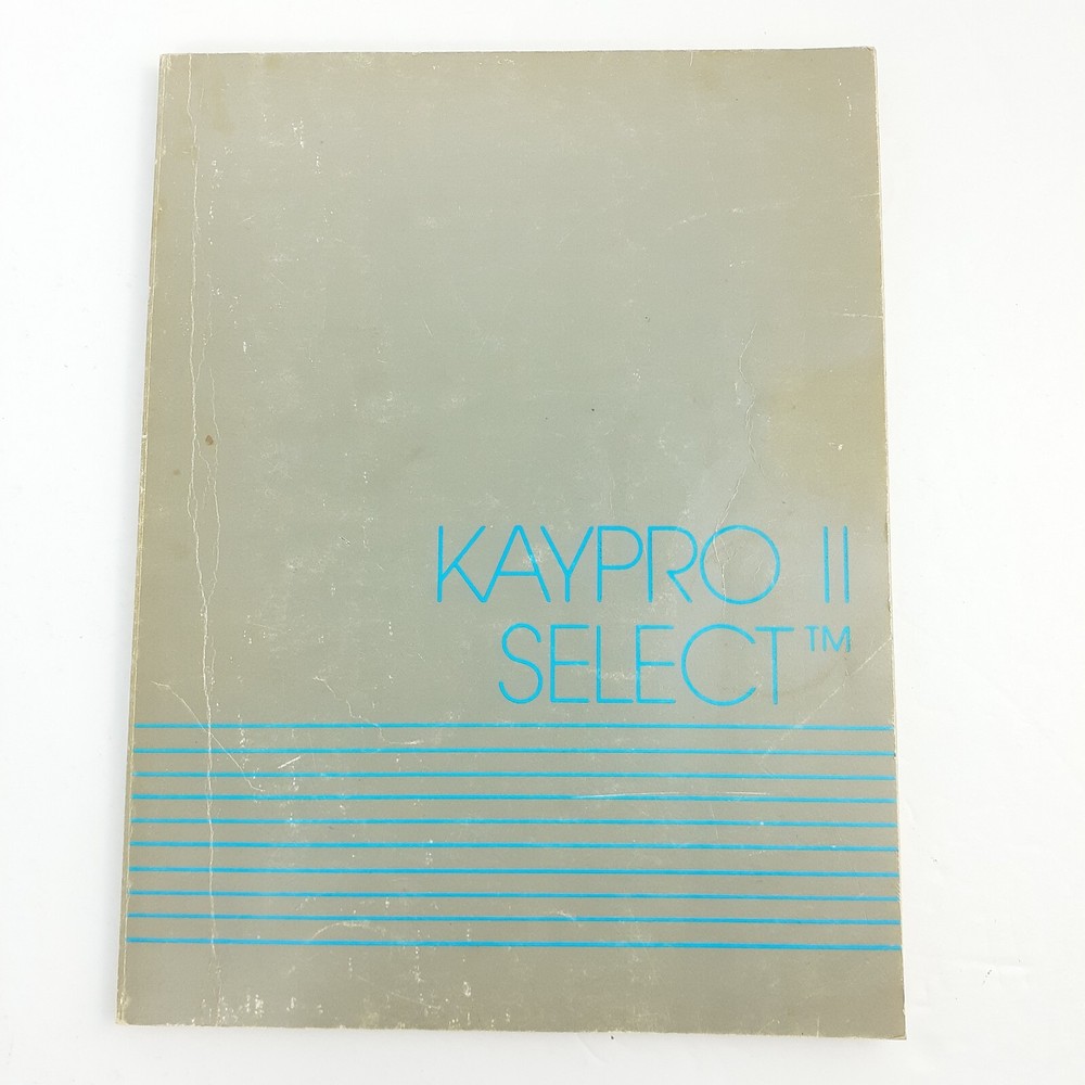 Lot of 4 KAYPRO II Users Guide Manuals Microsoft Basic S-Basic Select Profitplan