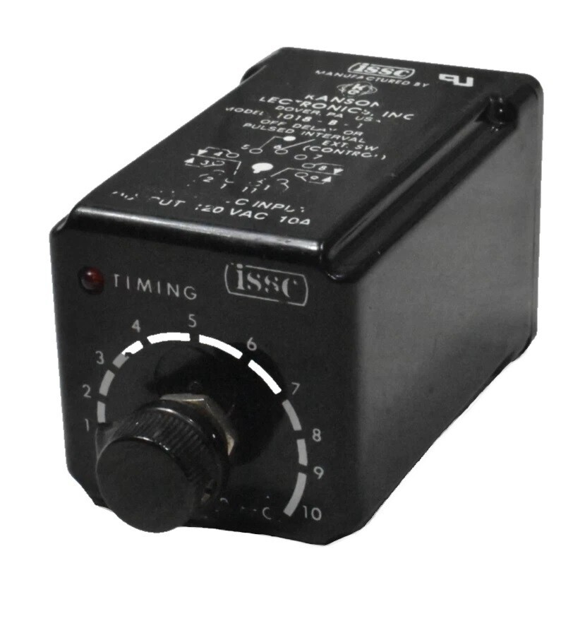 ISSC Kanson Electronics 1018-B-1 Time Delay Relay 120V, 0.5-10 Sec