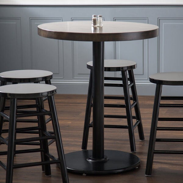 22'' Round Restaurant Table Base with 3'' Dia. Counter Height Column