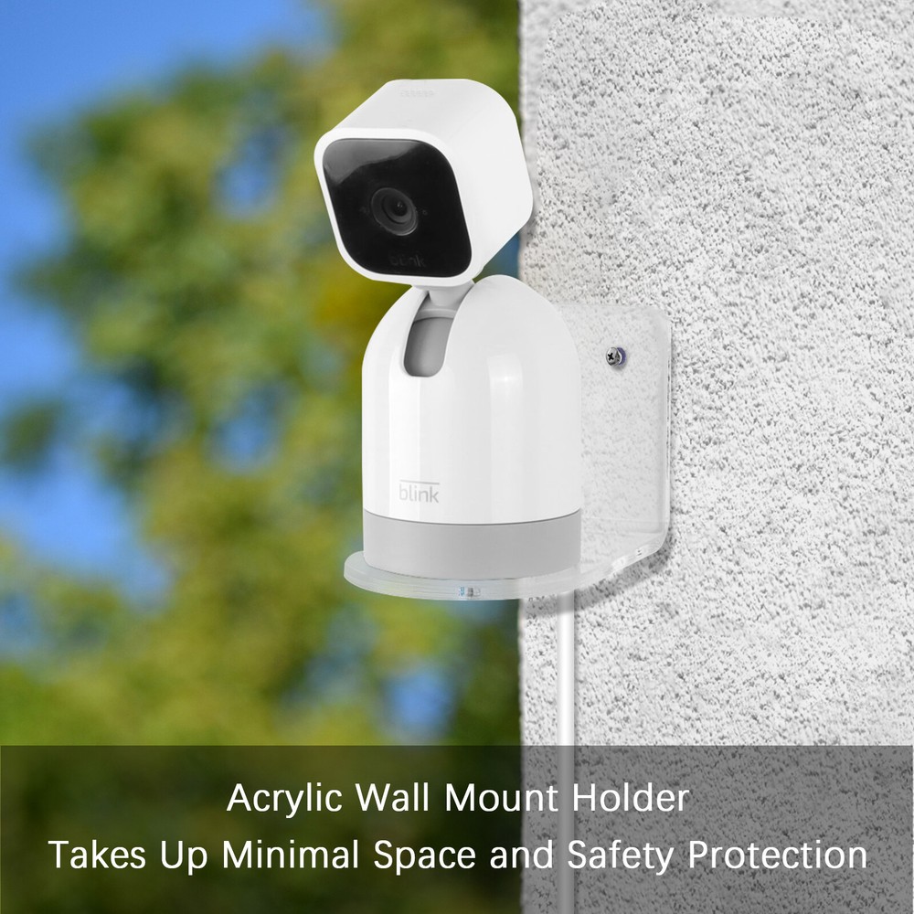 HOLACA Wall Mount Acrylic Holder for Blink Mini Pan-Tilt Camera