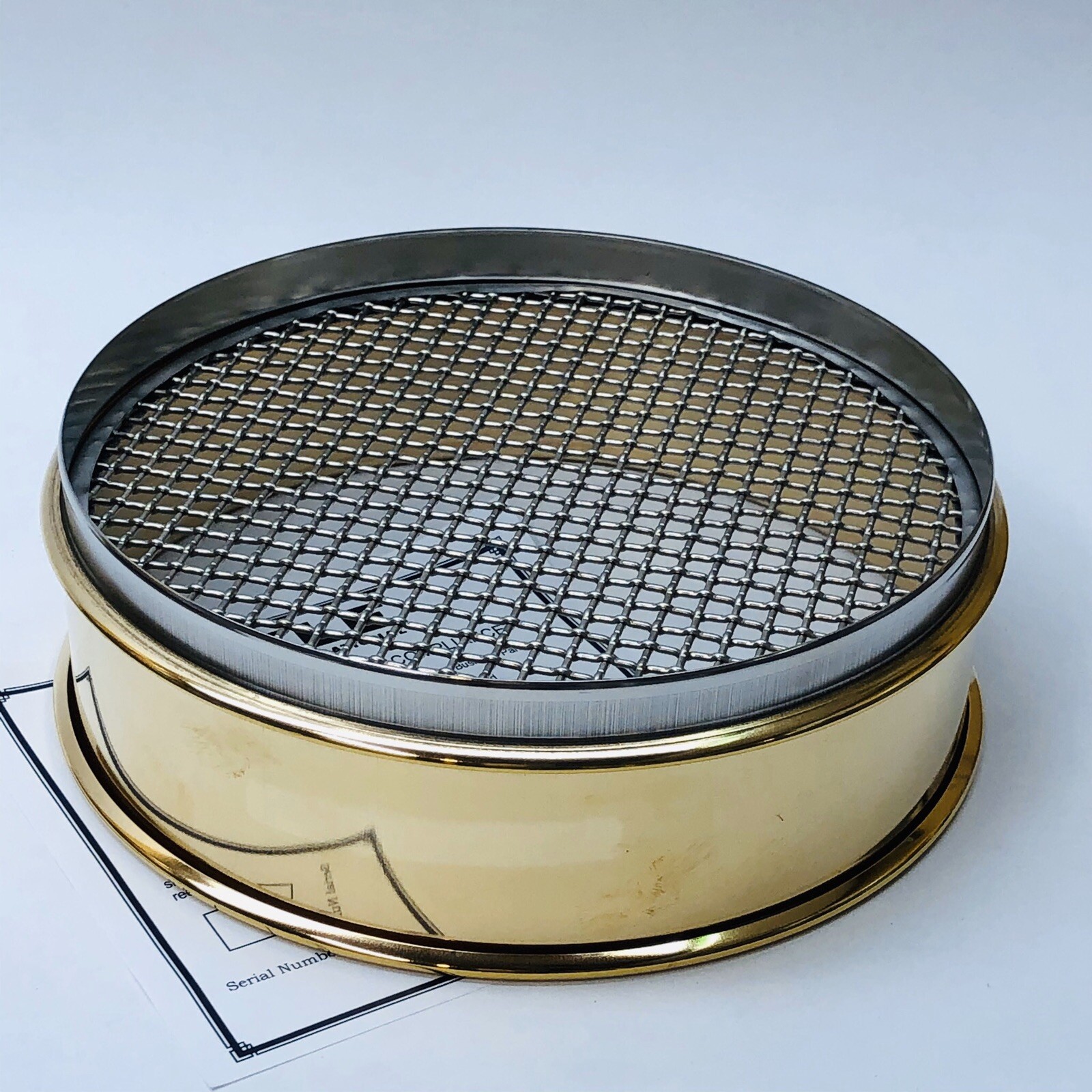 ELE INTERNATIONAL USA STANDARD TEST SIEVE 8''-FH-BR-SS-US-#3-1/2 SIEVE (4856)