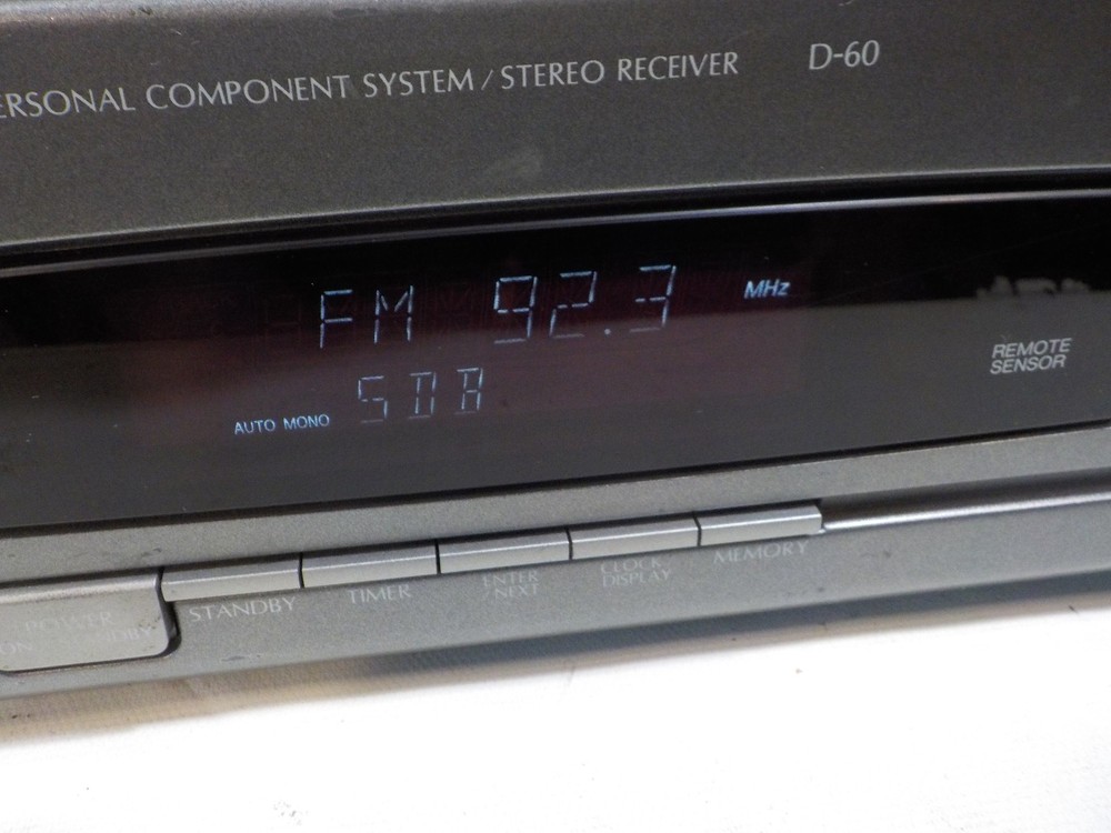 Vintage DENON D-60 Component System Stereo Receiver Amplifier WORKS