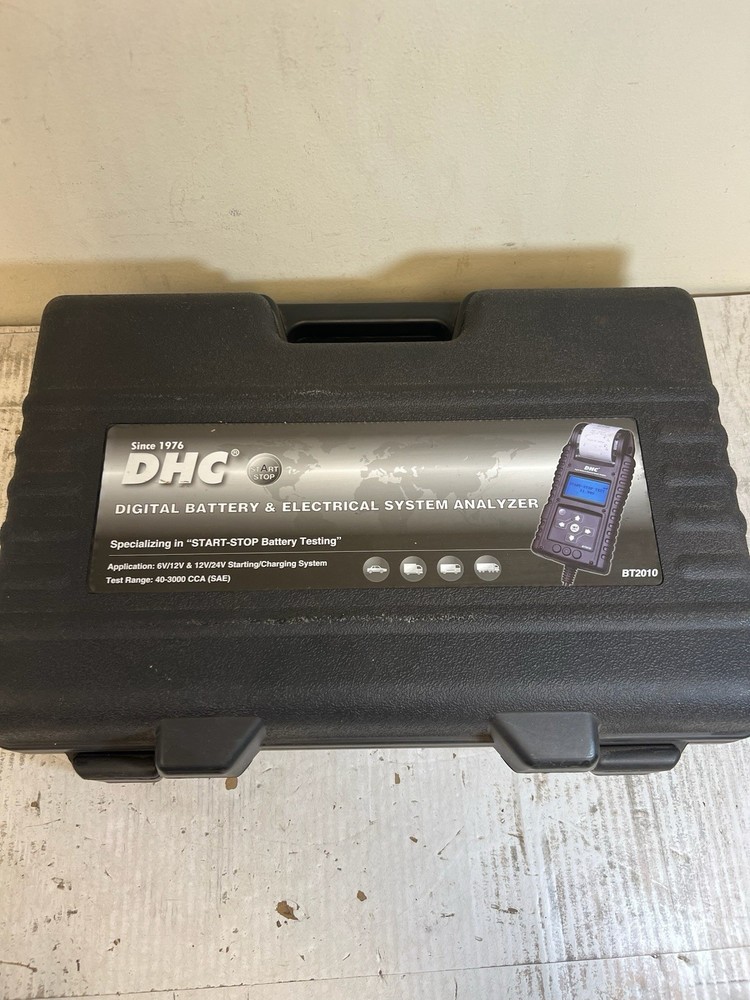 DHC BT2010 Digital Battery & Electrical Analyzer Tester W/ Case & Manual TESTED