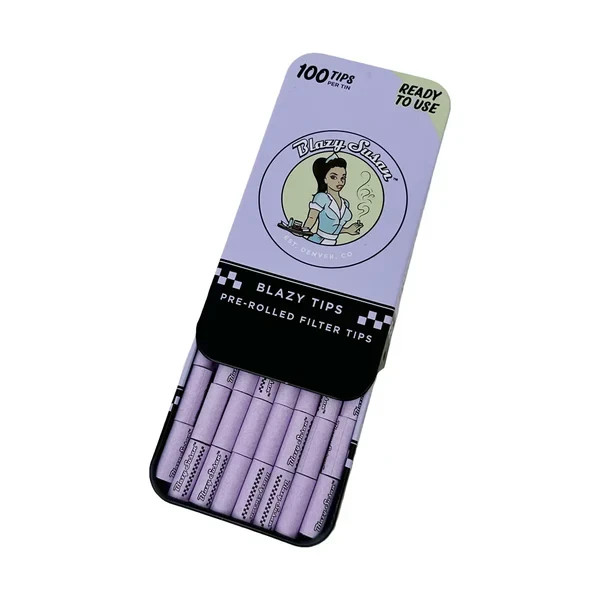 Blazy Susan Purple Pre Rolled Filter Tips 100ct