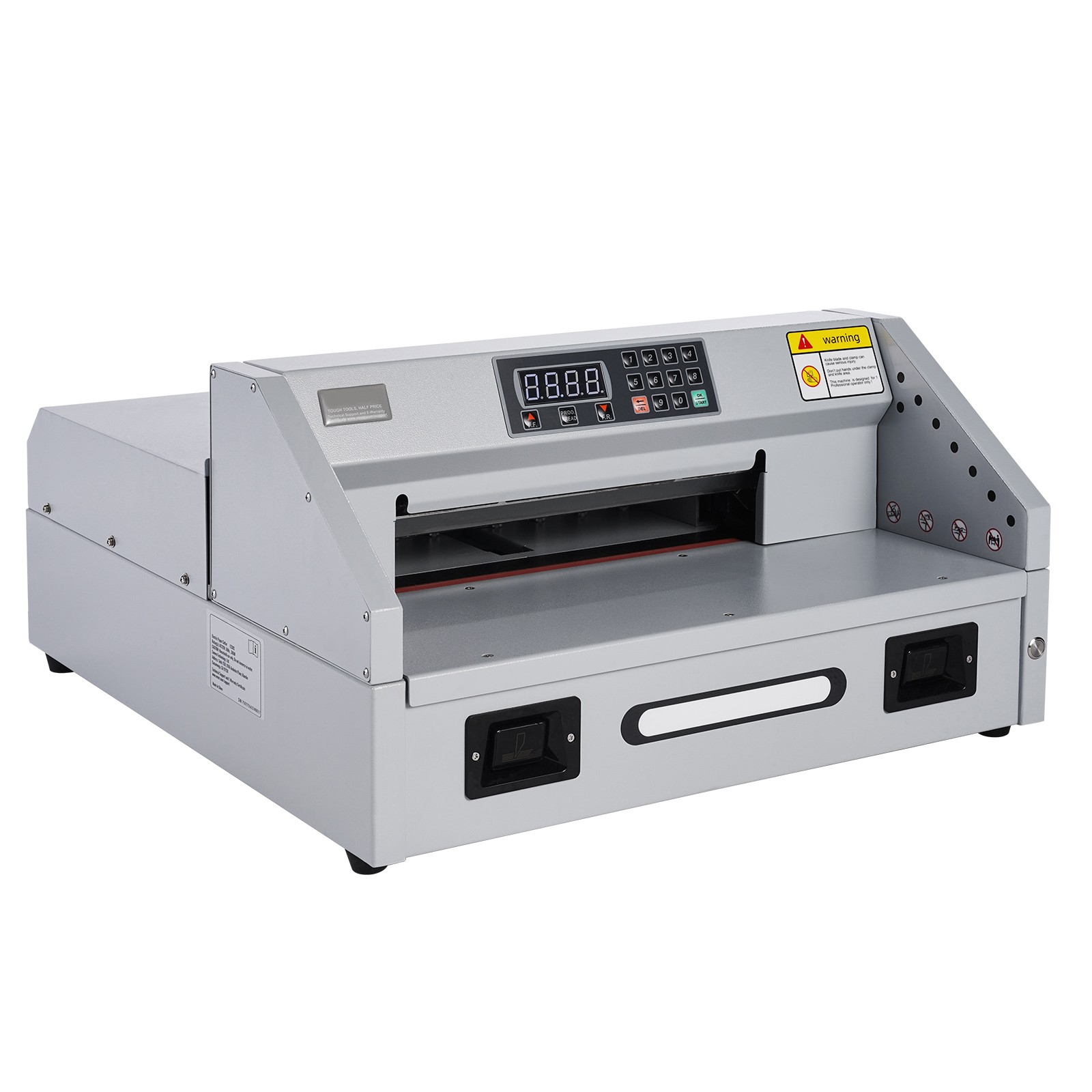 Electric Paper Cutter 300W Guillotine Trimmer Cutter Machine with Casters