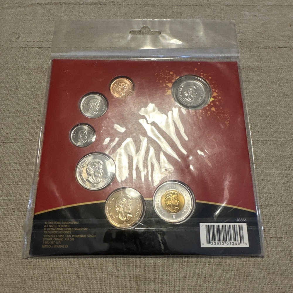 Canada 2009 Oh Canada Gift Coins Set with Special colored 25 Cent