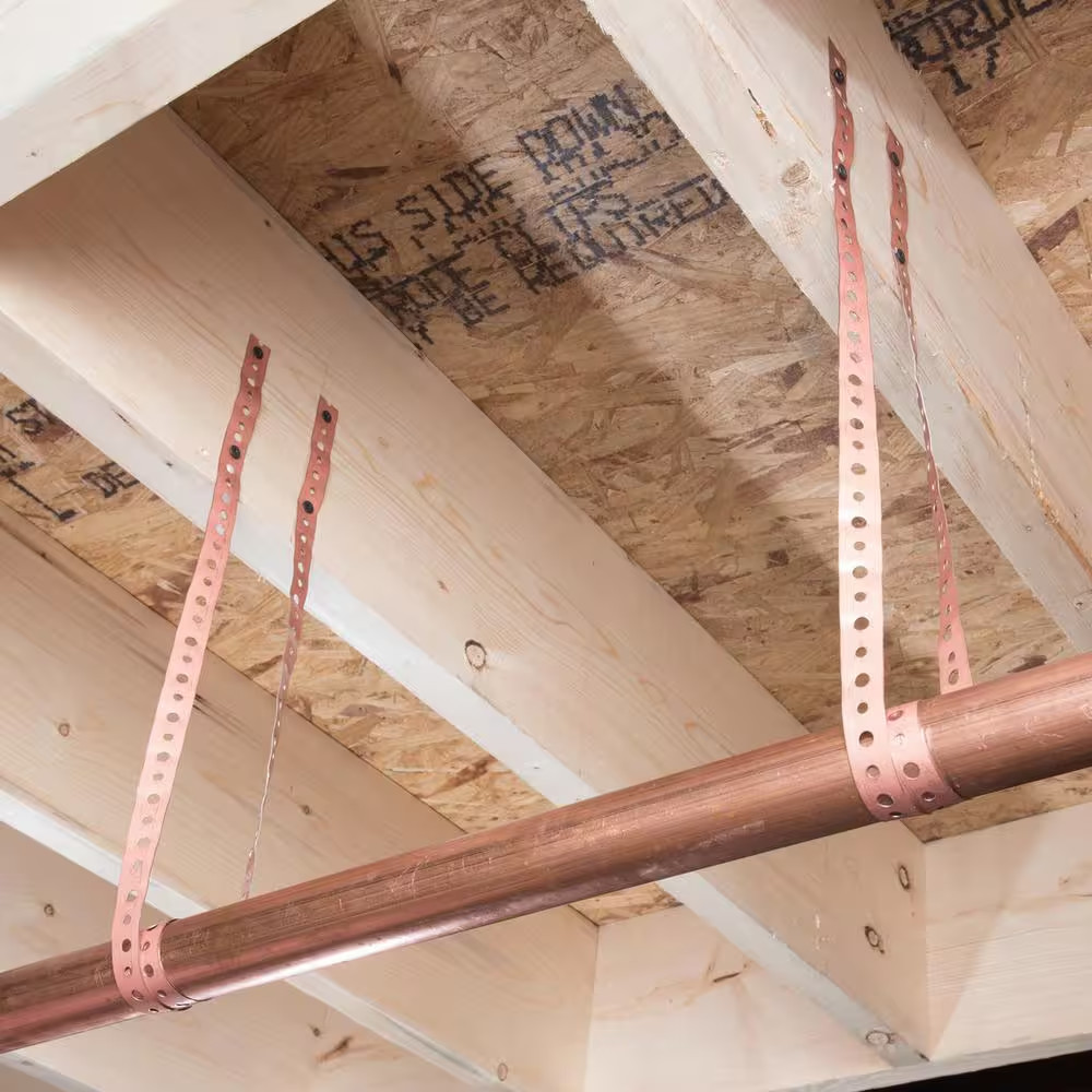 3/4 In. X 10 Ft. 24-Gauge Copper Pipe Hanger Strap