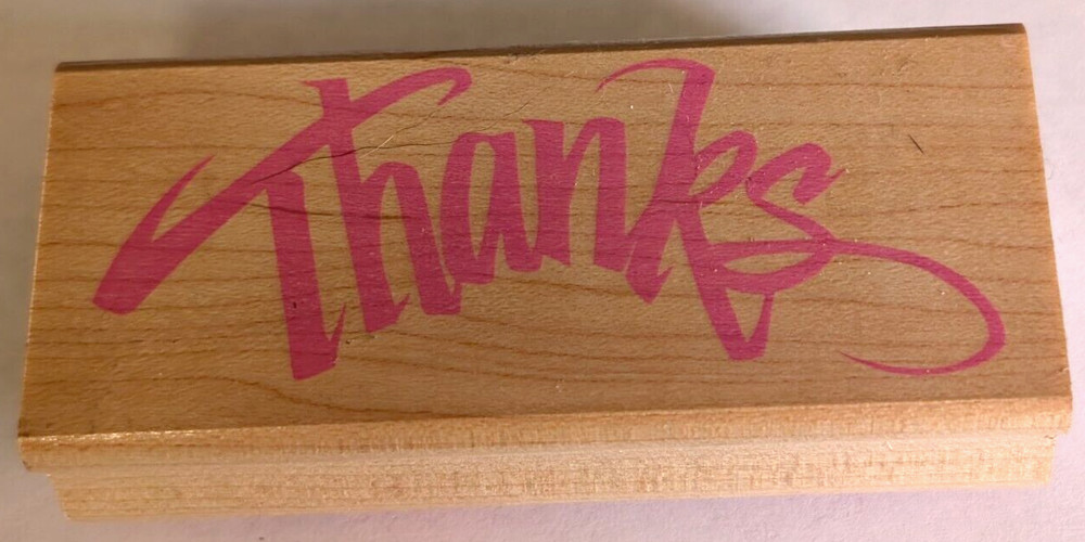 Wood/Rubber Stamp THANKS