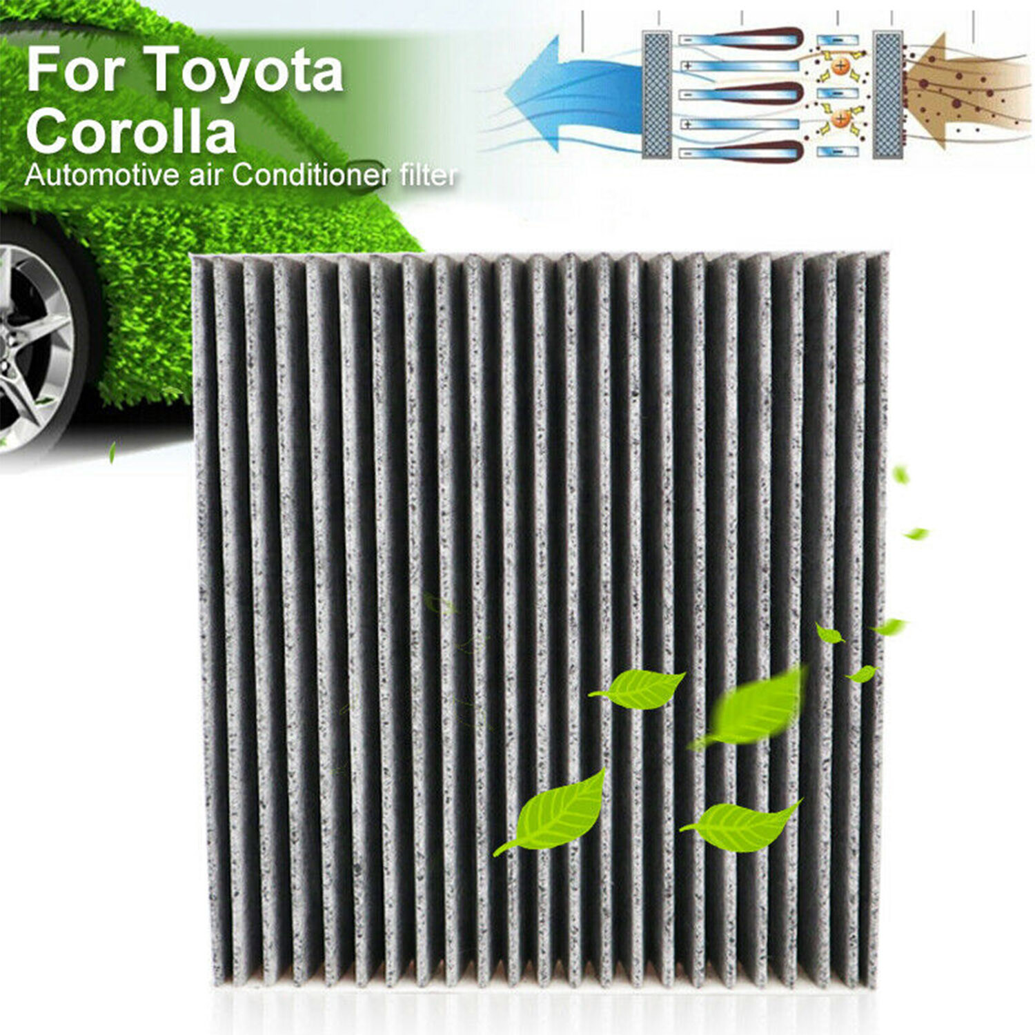 New Activated Carbon AIR FILTER 87139-YZZ20 87139-YZZ08 For Toyota A/C CABIN US